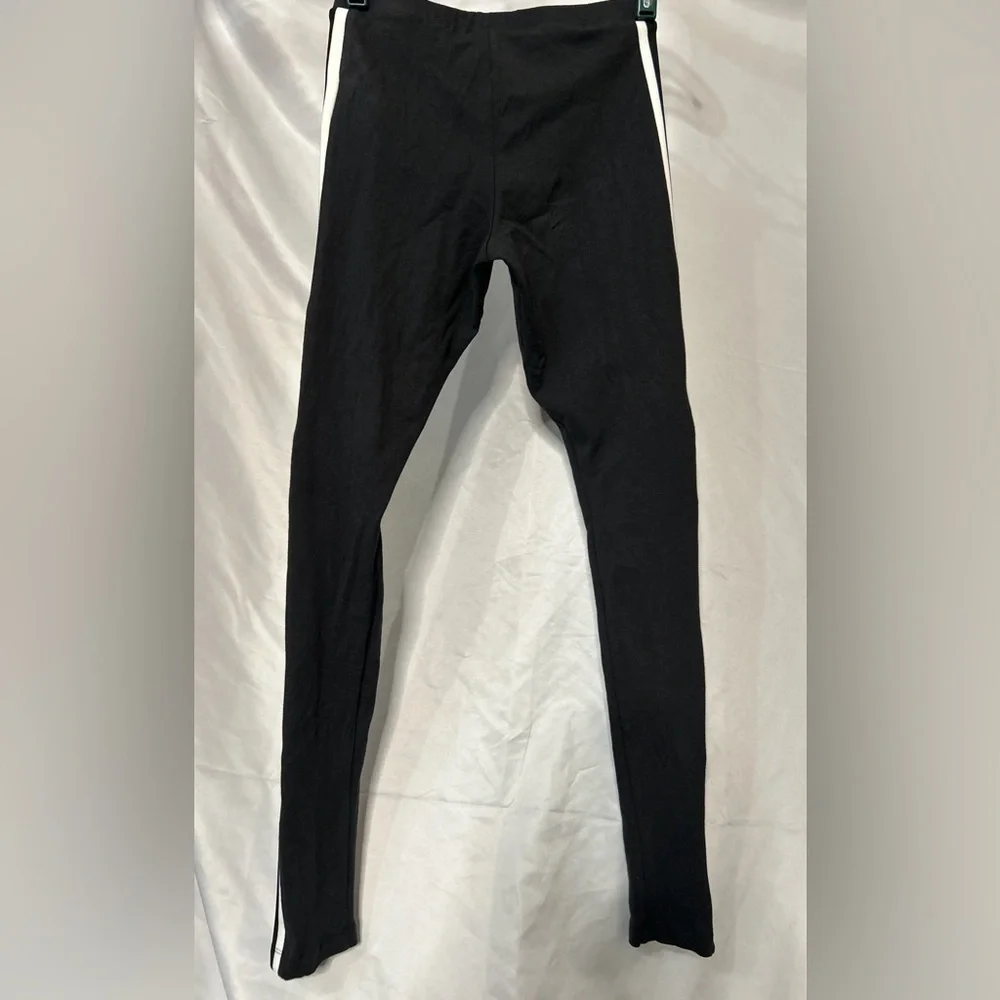 Adidas Originals Trefoil 3-Stripe Leggings Black White XS NWT - Picture 4 of 10
